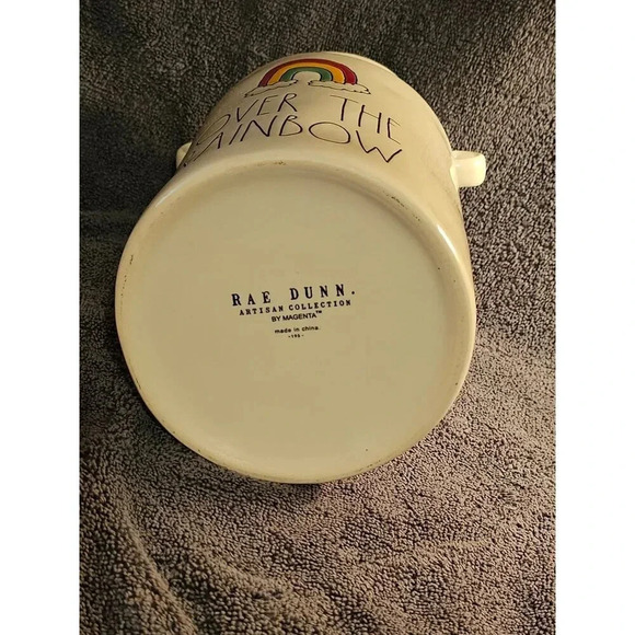 Rae Dunn OVER THE RAINBOW Ceramic Milk Jug Vase Artesian Collection by Magenta - Picture 7 of 9